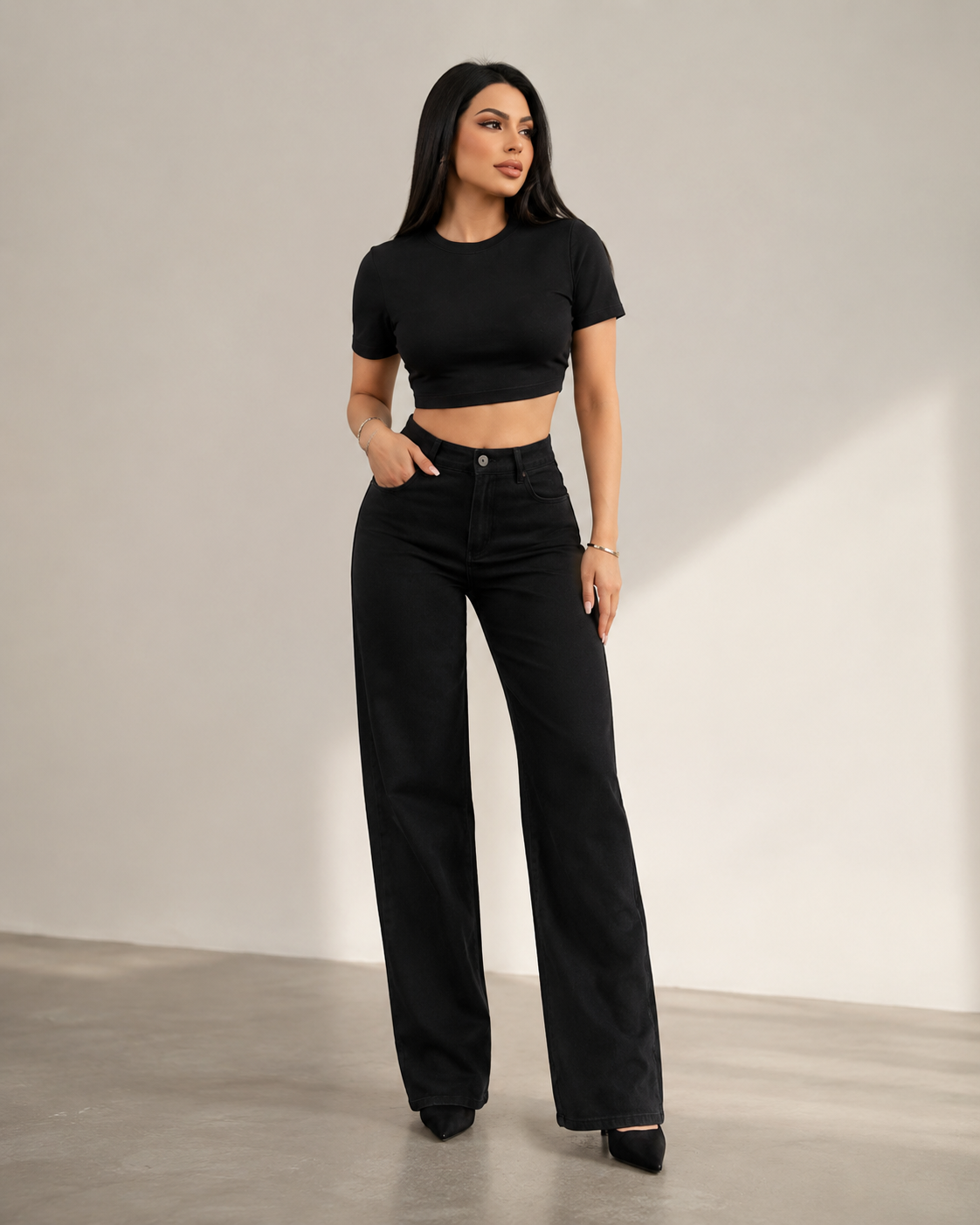 Ensemble Noir Casual Chic miniature 2